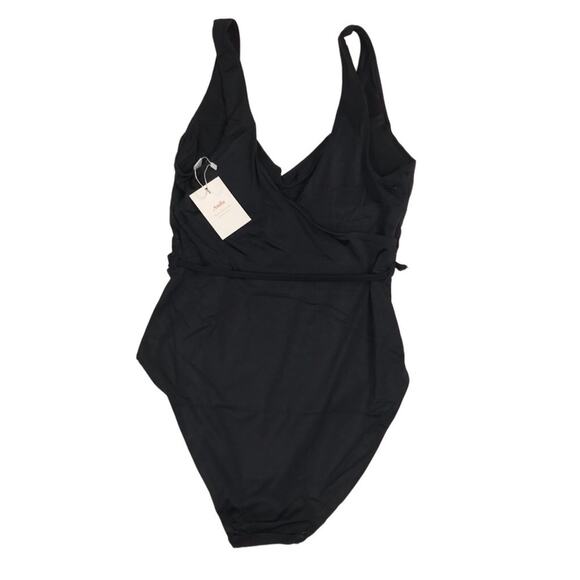 ANDIE The Belmar One Pcs Swimsuit Sz M  V Neck Waist Tie Eco Feminine Retro NWT - Picture 8 of 11